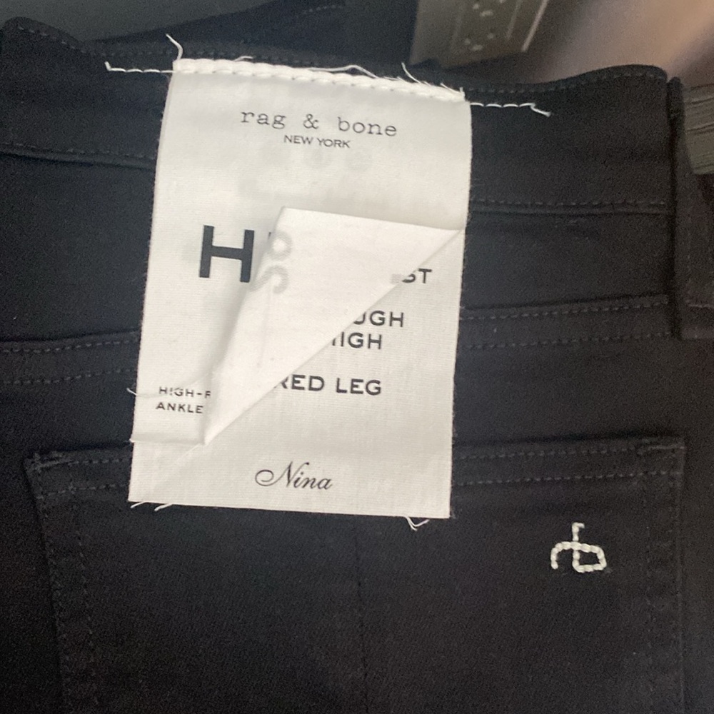 NWT Rag and Bone Black High Rise Ankle Flare  Jeans lowest price no offers - Picture 13 of 14